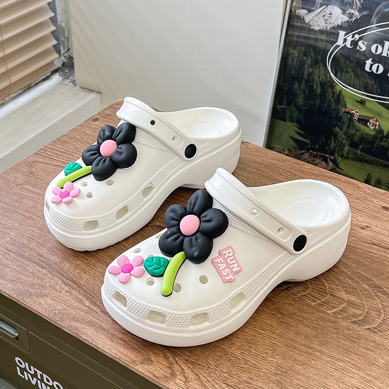 Moda de moda de primavera y verano para mujer, casual diario, cabeza redonda, zapatos con agujeros clásicos, zapatos con agujeros de mujer Baotou transpirables