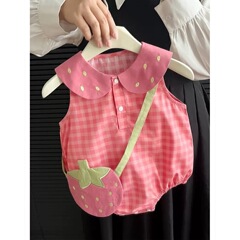 女宝宝夏季新款包屁衣夏装洋气婴儿衣服女婴夏款满月百天连体衣