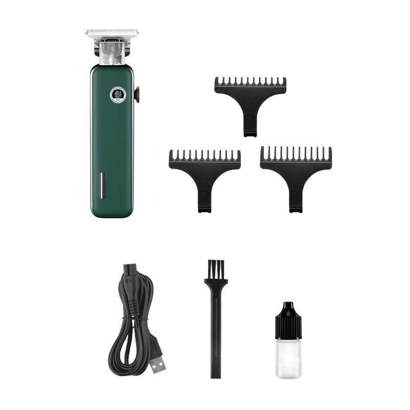 Kemei cortapelos eléctrico KM-5098 luminoso LOGO de alta potencia Mute cabeza de aceite talla Clipper USB profesional cortapelos
