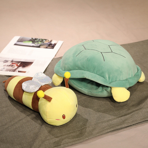 Hypnotic Turtle Plush Doll, Wearable Turtle Shell Pillow, Cuddle Toy for Kids, Girls' Gift