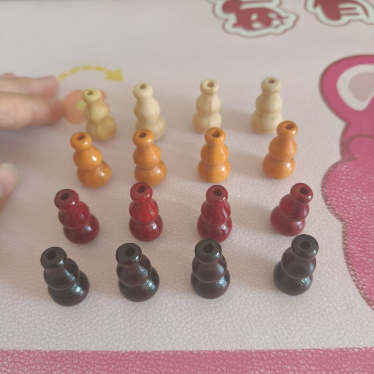 厂家木质工艺品15*30MM20*40MM桃木葫芦木质葫芦 DIY饰品配件