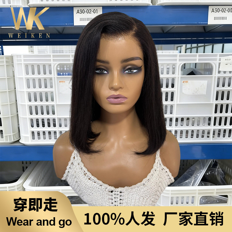 Wig factory, human hair wigs, lace wigs, human hair, cross-border wigs, Amazon dropshipping