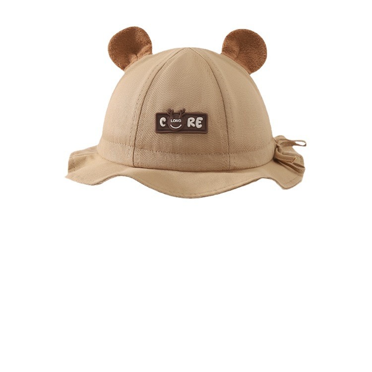 Sombreros para bebés primavera y otoño osos pescadores sombreros para bebés sombreros solares para niños y niñas sombreros de sol delgados de verano marea