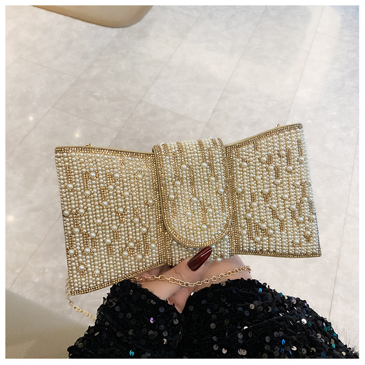New cross-border European and American retro high-end clutch bag, full diamond single-shoulder crossbody ladies' bag, small bag, socialite dinner bag undefined