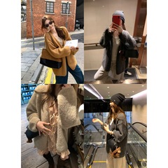 im向 柔软主义’高克重羊毛绒感针织衫女秋季松弛大毛衣开衫外套