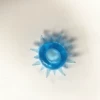 Blue, small, geometric, 5 cm, style