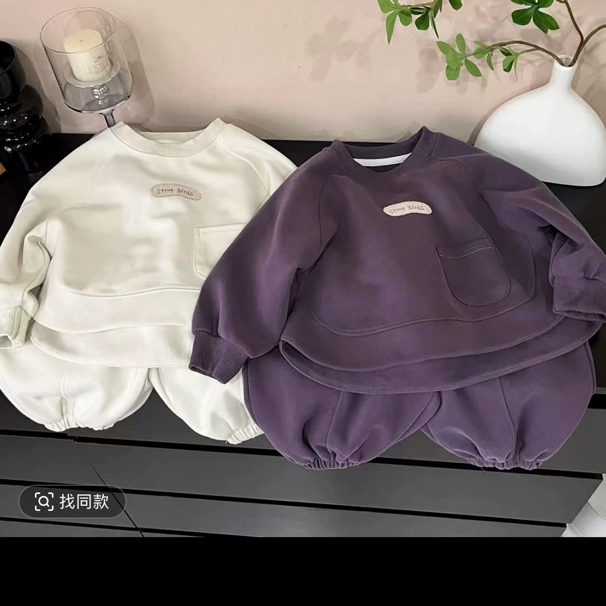 Детский осенний набор для мужчин и женщин, свитшот, брюки, западный стиль, корейский стиль