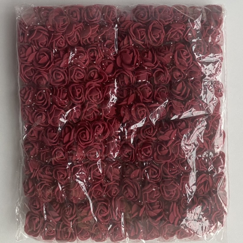 En stock 2.5 CM144 hilo artificial PE espuma flor DIY flor falsa caja de dulces PE hilo rosa