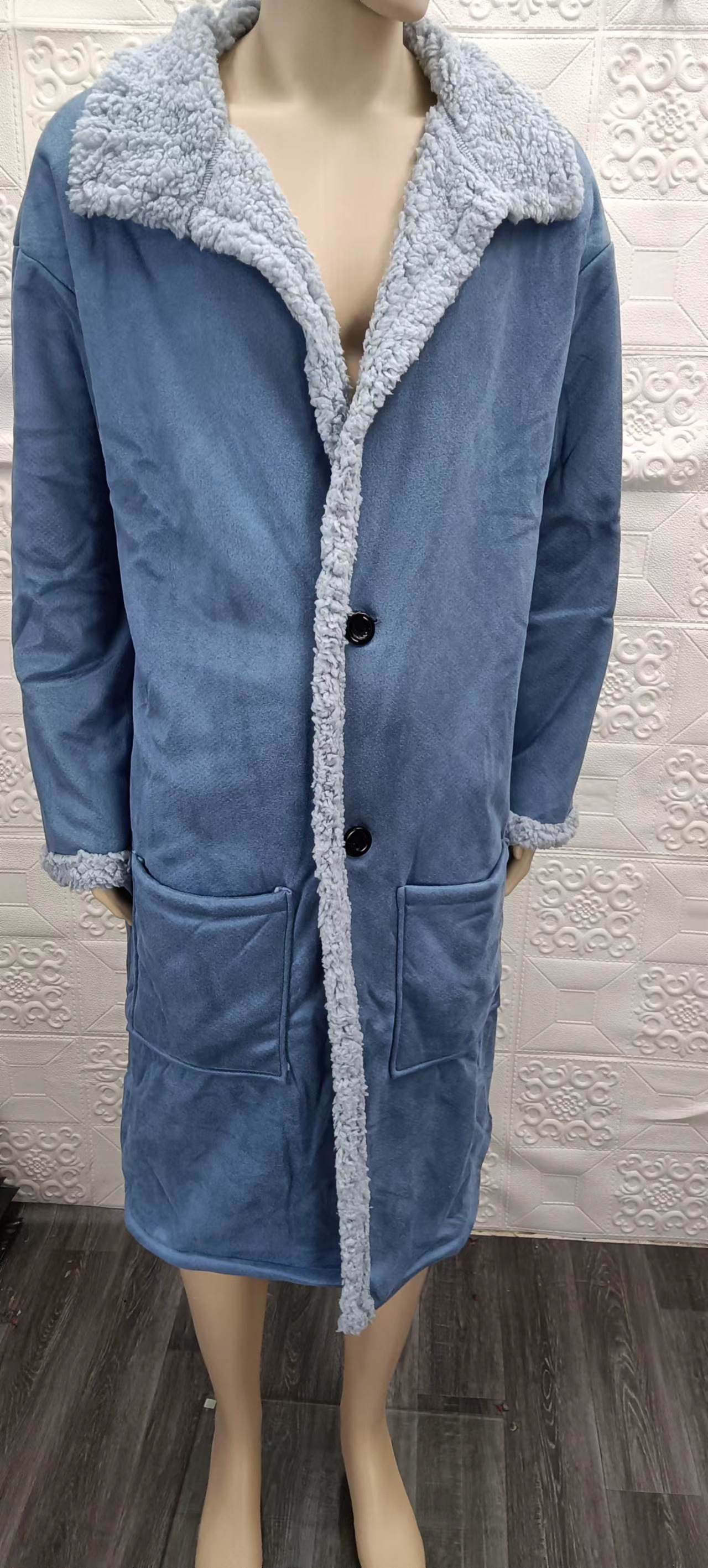 Männerkleeder Männermantel nei Lager Pelz a Pelz verdickte Mantel Liedermantel_voghion.com