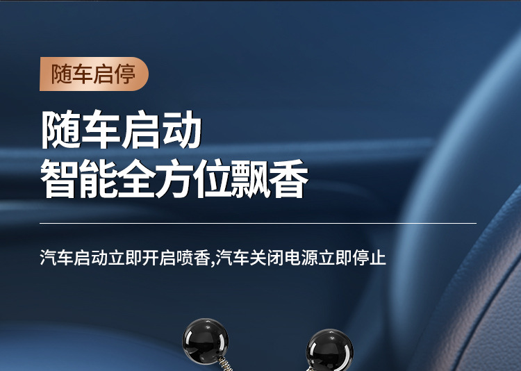 [Source Manufacturer] 2024 New Intelligent Car Aromatherapy Perfume Fragrance High-end Spray Odor Removal Ornaments