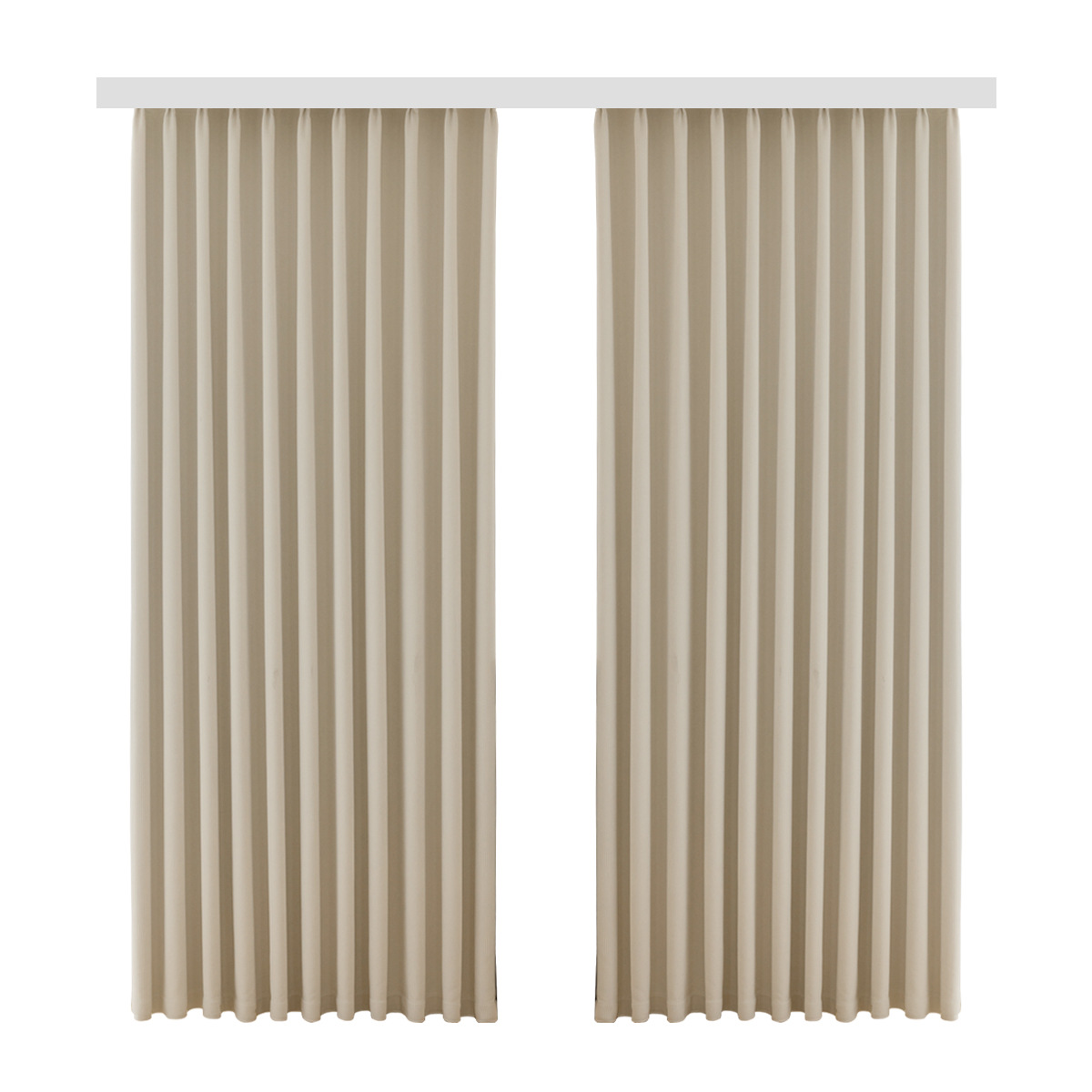 Sillo negro sombreado cortinas de Chenille no perforadas cortinas de alquiler de estilo francés crema de viento de dormitorio tipo gancho cortinas terminadas