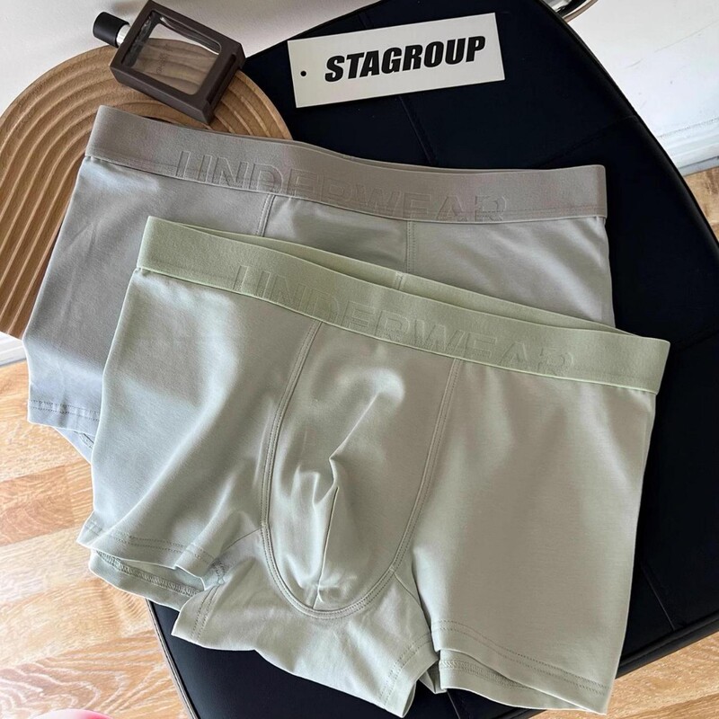 5A antibacterial combed cotton men's underwear comfortable breathable seamless shorts boxer shorts boxer shorts simple youth shorts