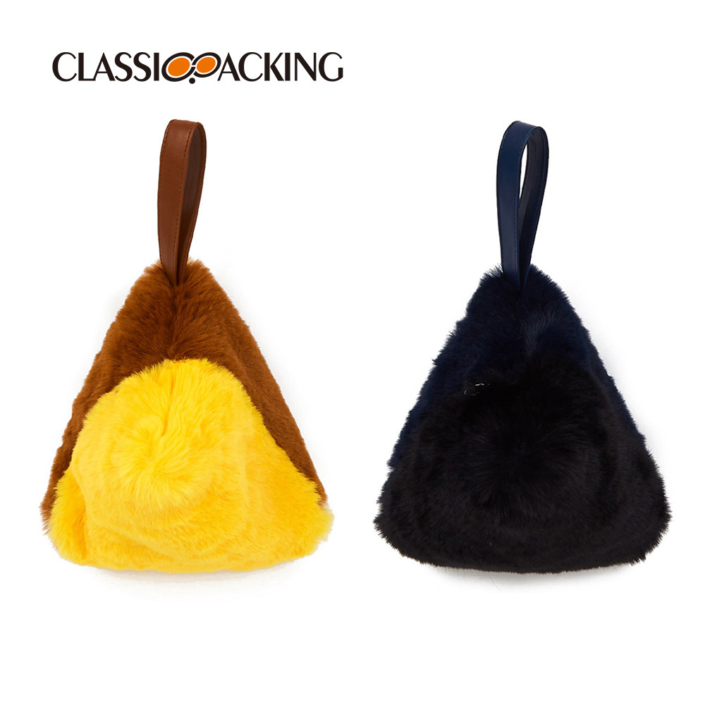 Bolsa de felpa de diseño de fábrica 2022 nueva moda de invierno bolso de lana de cordero personalizado todo-fósforo bolso de mujer portátil