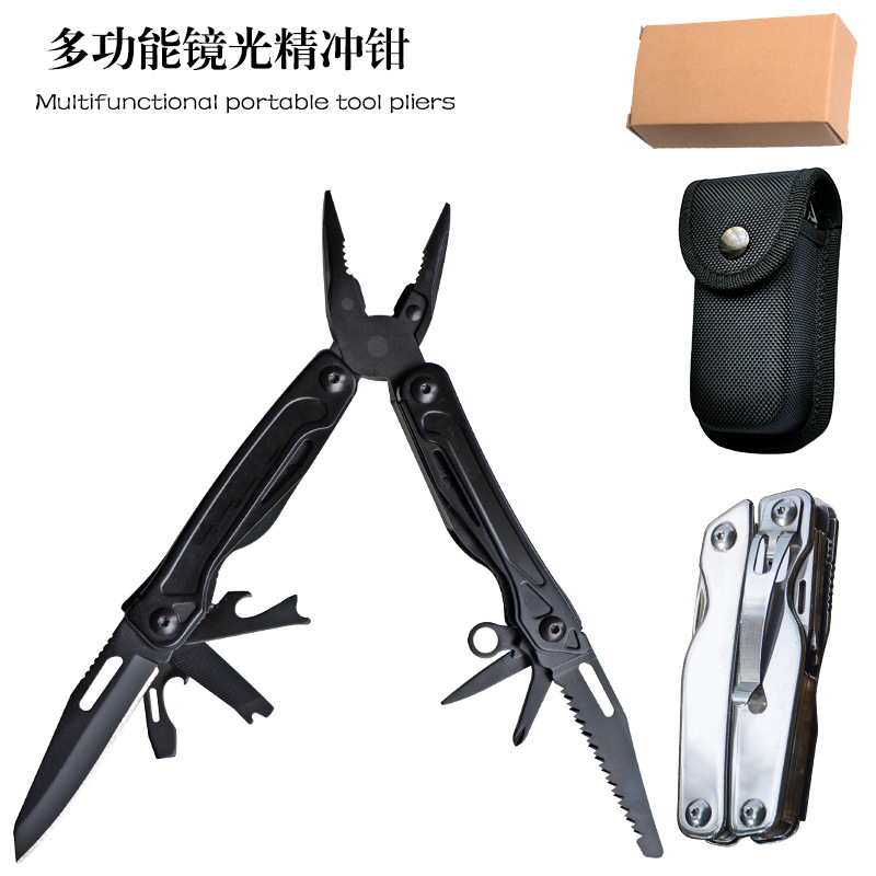 多功能刀钳户外便携EDC随身背夹折叠钳野营应急工具精冲钳现货