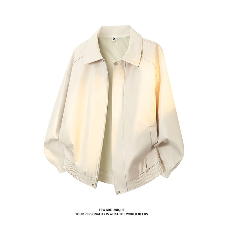 Men's Structured Leather Jacket 2026 New Couple's Vest Casual Outerwear U-Collar Biker Style Trendy Spring and Autumn