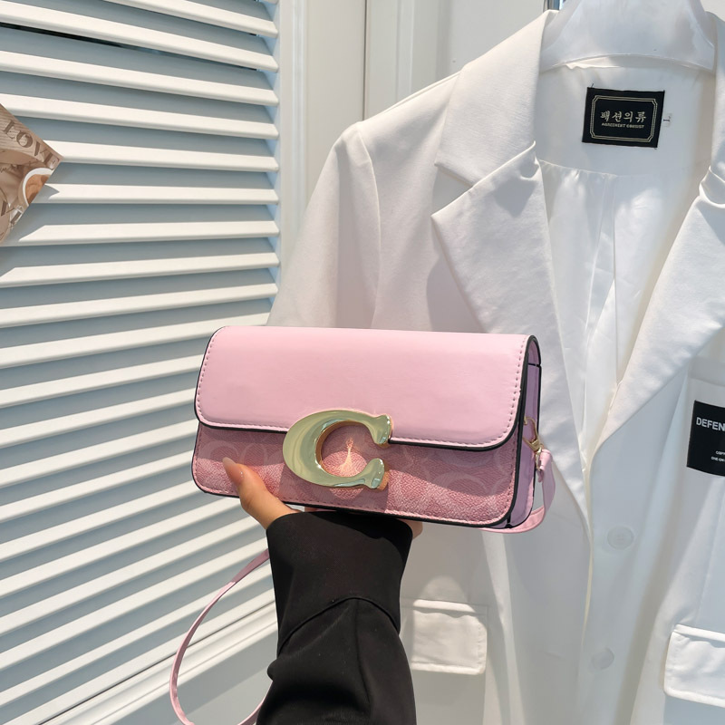 貿易 2025 夏の新作バッグ女性の小さな正方形バッグファッショナブルで多用途なトレンディな質感のシングルショルダークロスボディバッグ|undefined