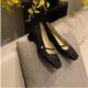 AK-15 Huidong Yi Xinda Sparkling Sequins Banquet Small Fragrant Style Square Head with Thick Heel Mary Jane Shoes Women