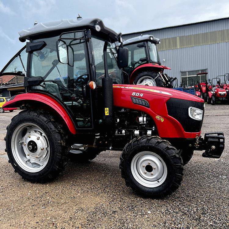 中国洛阳804四驱拖拉机前后配重液压转向自带遮阳棚农用拖拉机