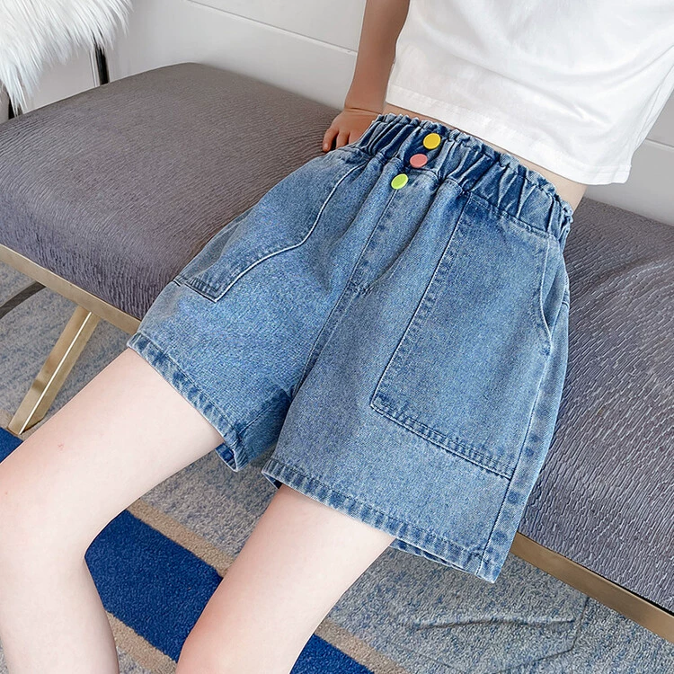 Denim skirt, summer shorts, children's trousers, loose fit, western style