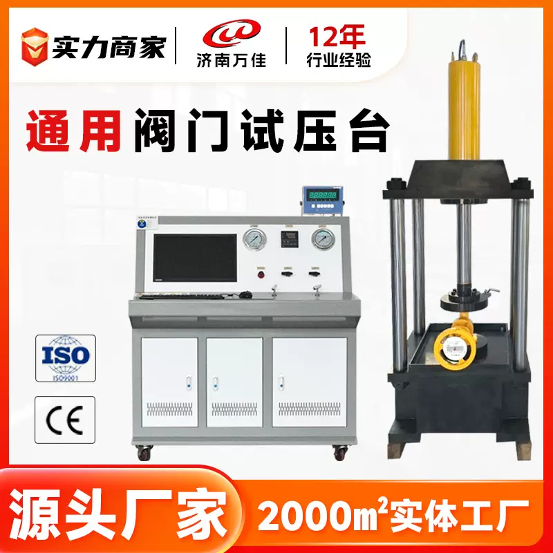 通用阀门压力试验台工业直通阀耐压测试 水压强度试验装置