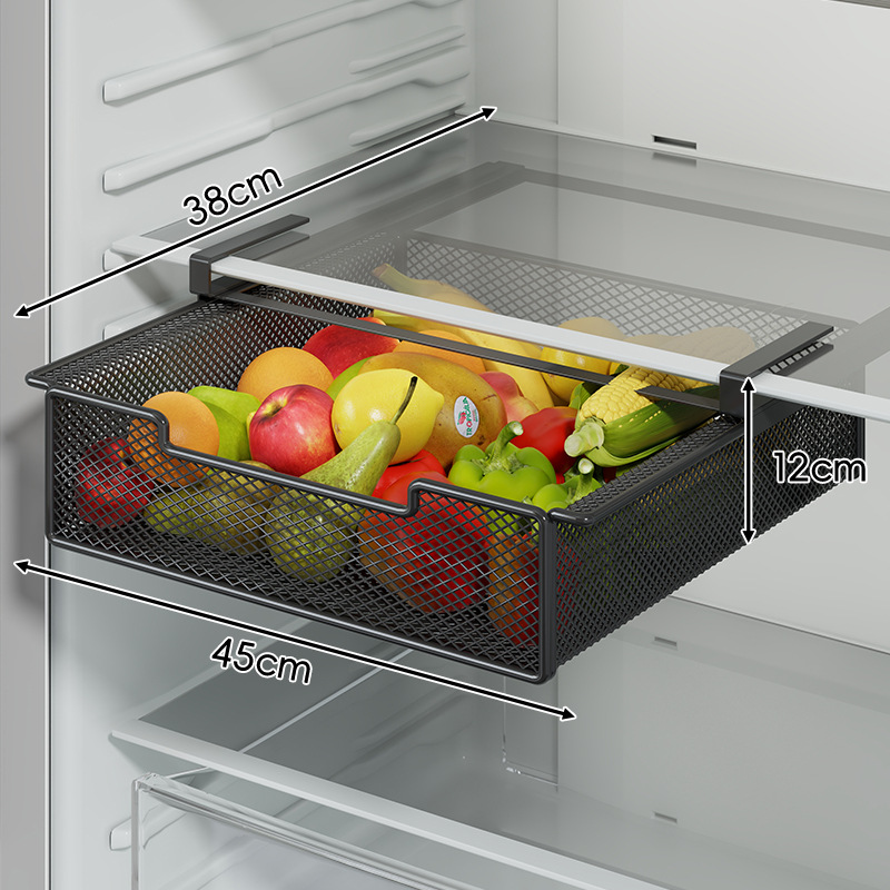 Caja Conservadora Tipo Cajón para Refrigerador, Almacenamiento y Drenaje, para Cocina