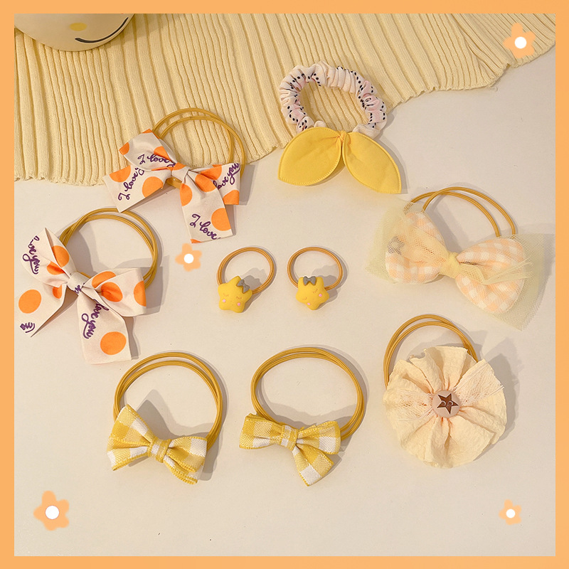 Niños lindos cuerdas de cabello rosa niñas no lastiman cuerdas de cabello de alta elasticidad correa de goma duradera niñas adornos de cabello de cola de caballo