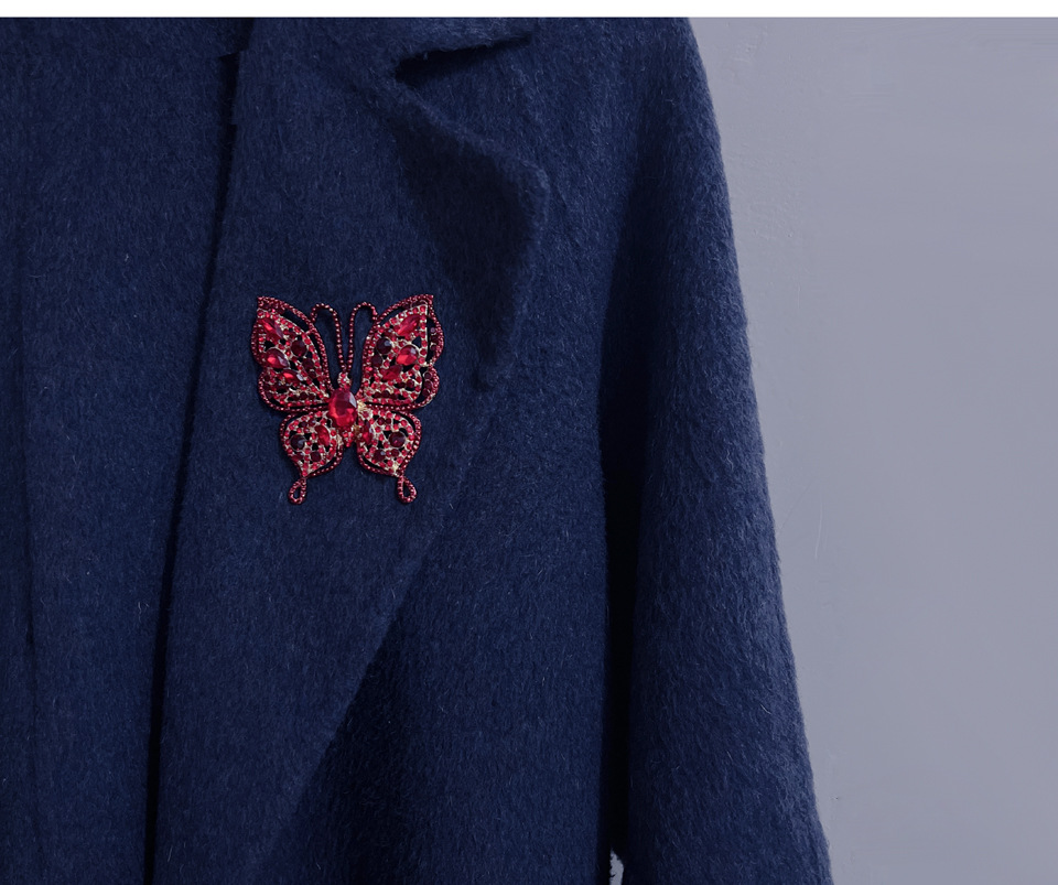40g Weight Artificial Gemstones Inlay Material Brooches Classification Daily Occasion Alloy Material Butterfly Pattern Unisex Gender Metal Design Korean Style Style Korean Style Pin Butterfly Alloy Metal Artificial Gemstones Unisex Brooches 12