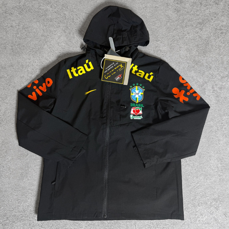 Nike Brazil CBF Storm-FIT ADV Rain Jacket Gore-Tex Black