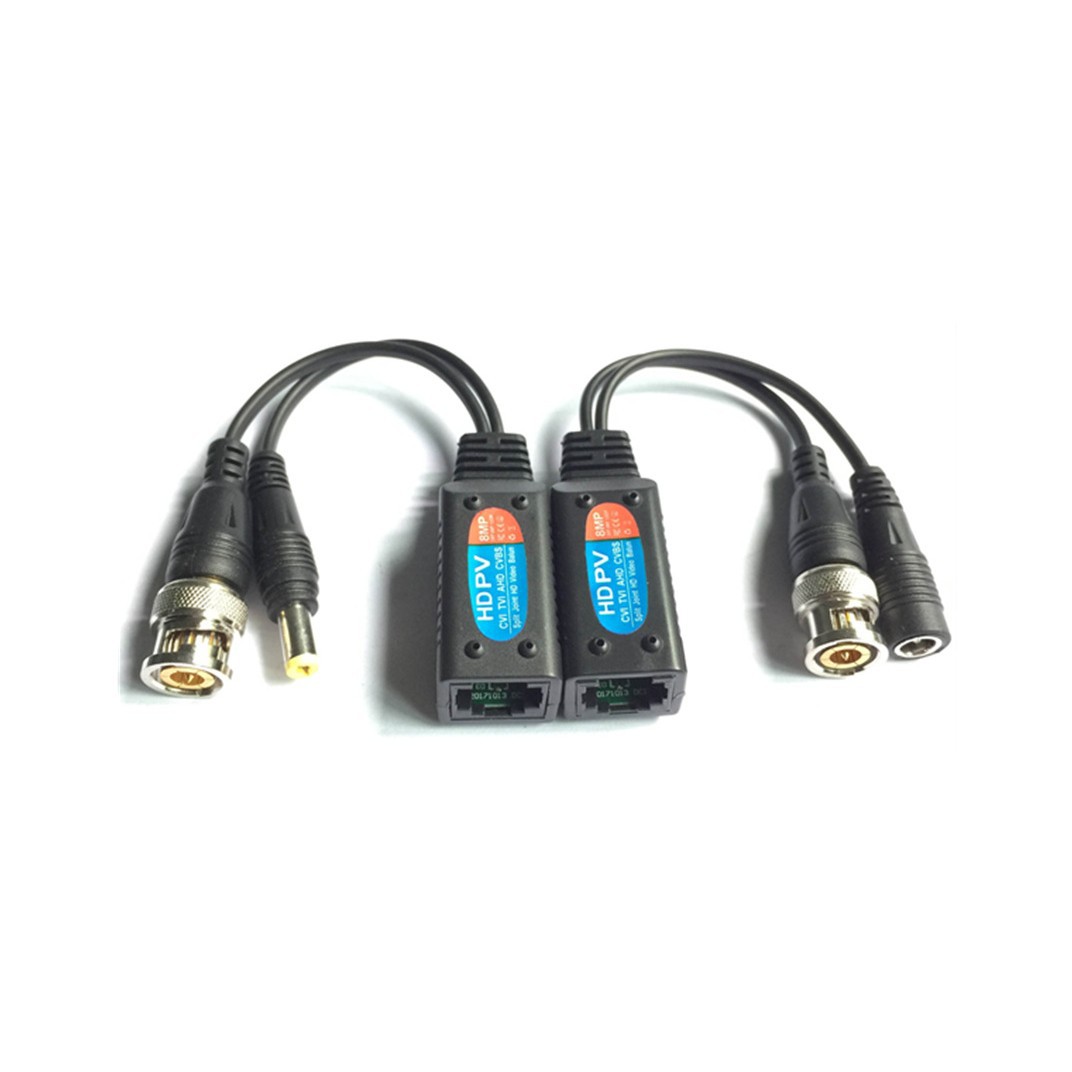 RJ45同轴高清视频传输器HDTVI CVI AHD  UTP Balun 5MP 8MP传输器