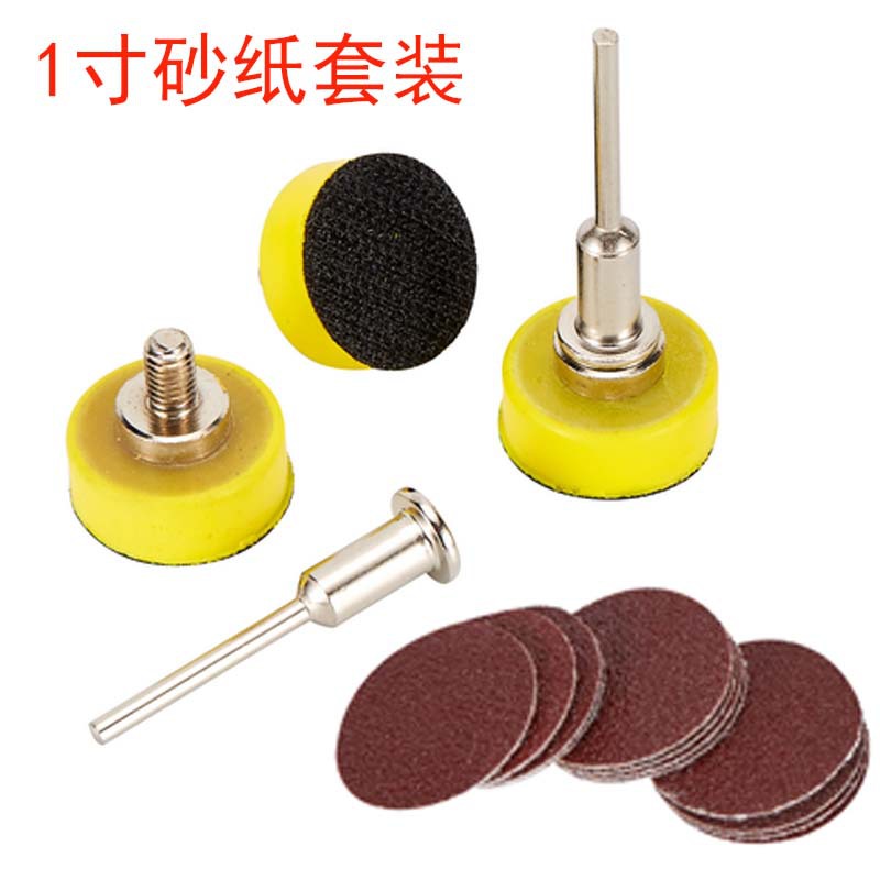 Productos de comercio electrónico 1 pulgadas 25mm de nuevo disco de terciopelo lija papel de lija autoadhesivo cepillado de nuevo terciopelo flocado pulido arena roja