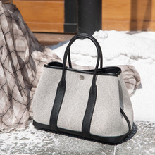 高定版头层N togo牛皮手工蜡线花园包真皮大容量手提托特包通勤包