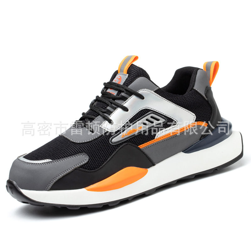 Zapatos de protección laboral preferidos transfronterizos anti-Smashing anti-piercing transpirable suave Four Seasons zapatos de protección antideslizantes zapatos de trabajo zapatos de seguridad