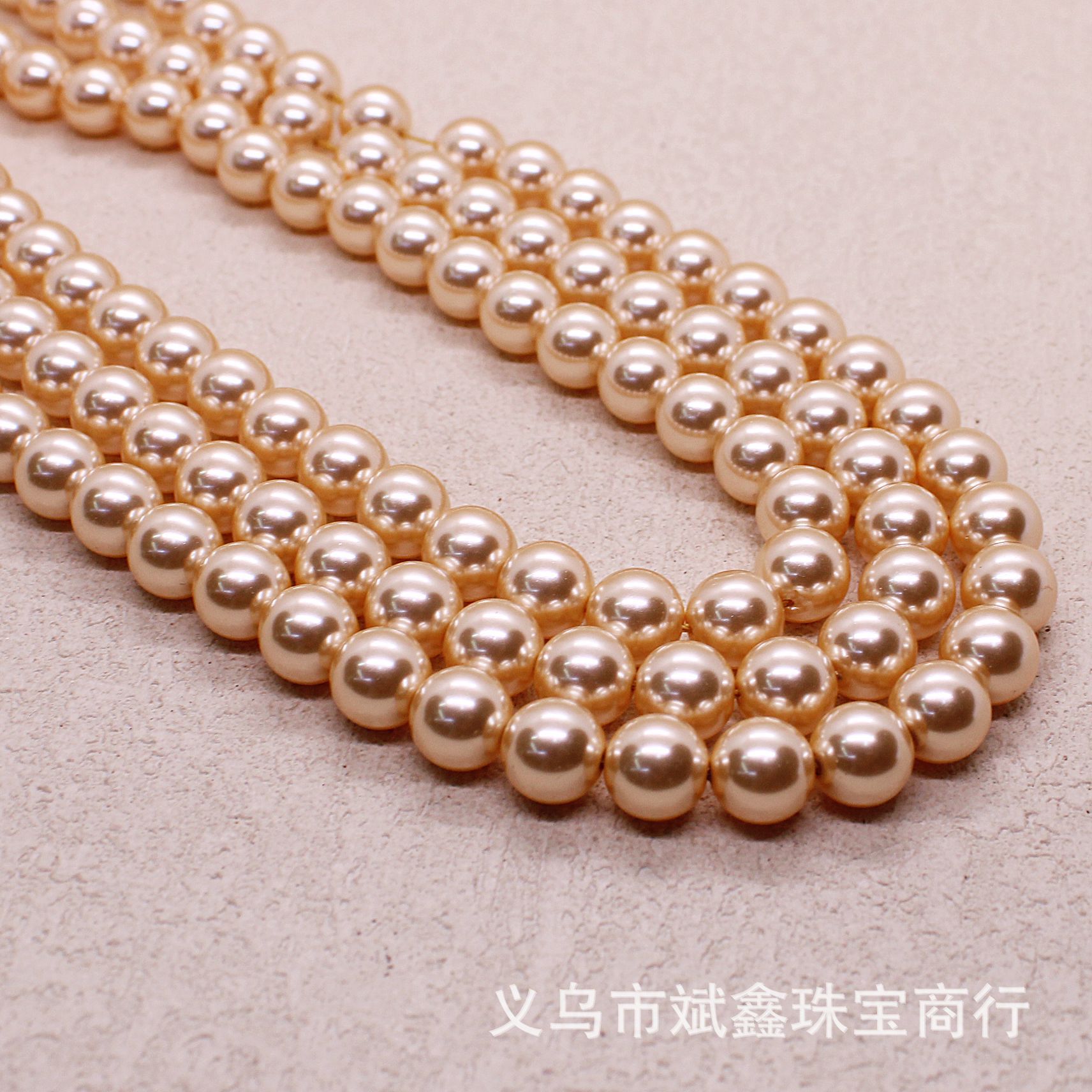 斌鑫ジュエリー7a高品質施家瑠璃真珠散珠直孔貝殻真珠diyアクセサリー部品バッチ