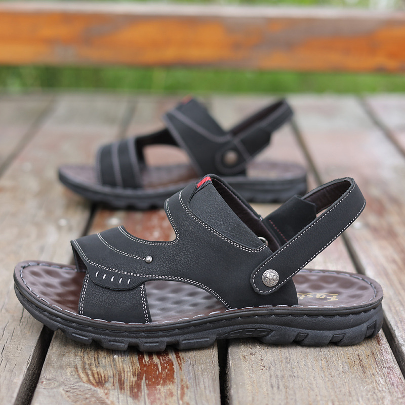 Comfortable Men's Beach Sandals Non-slip Casual Summer Footwear_voghion.com