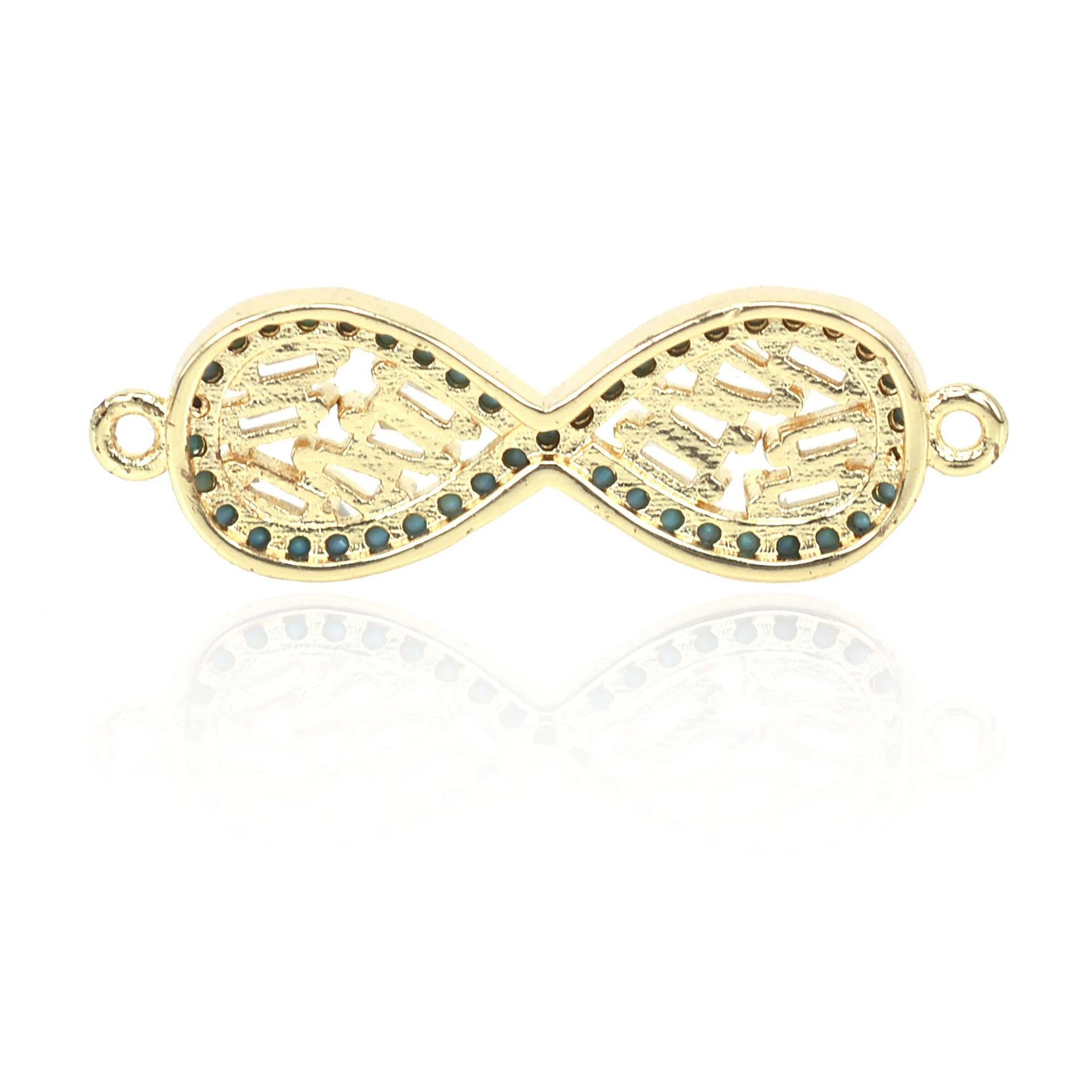 Copper turquoise unlimited elastic strap, bracelet, accessories, micro incrustation, internet celebrity