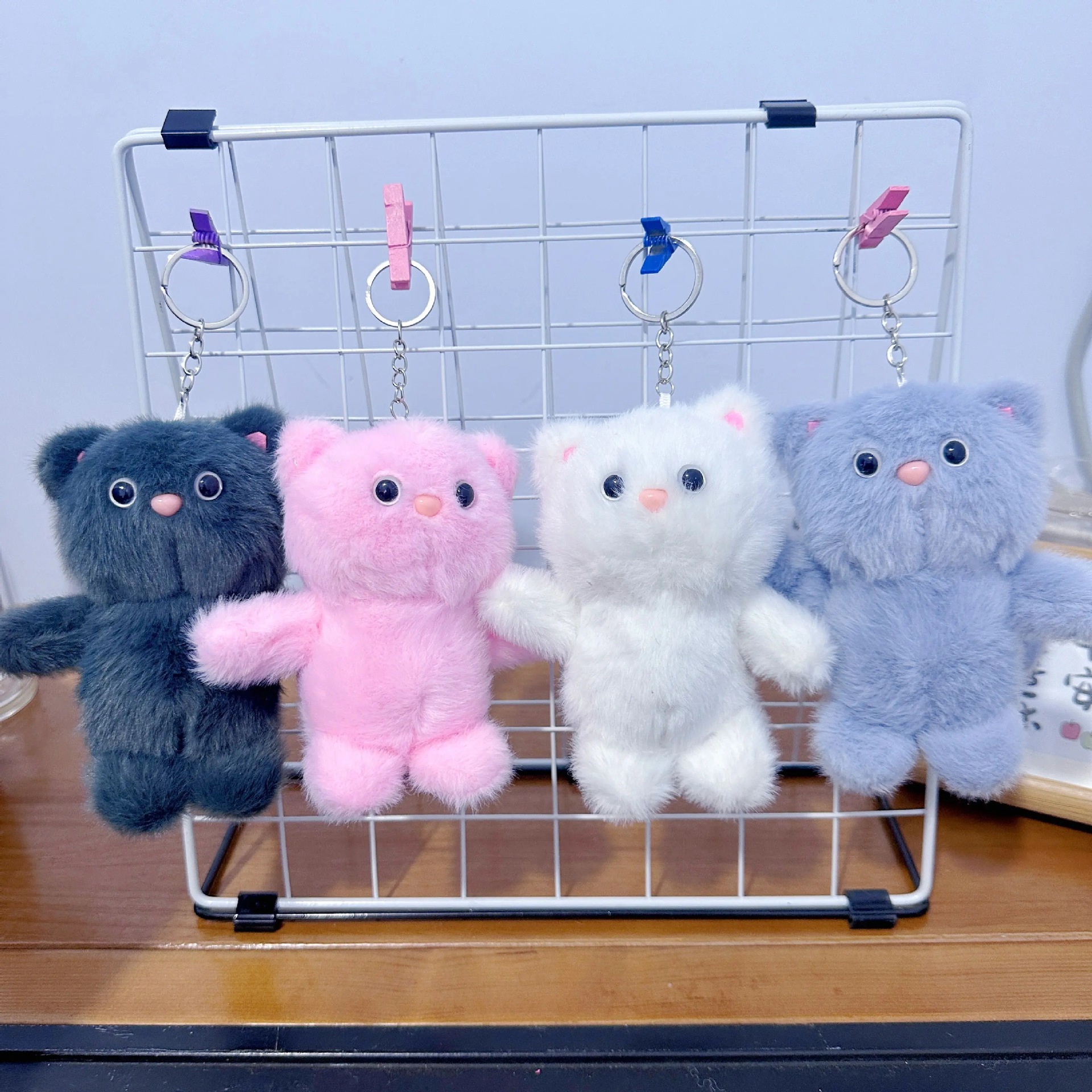 Cuatro pulgadas muñeca de peluche pequeño colgante muñeca llavero muñeca mochila colgante juguete de peluche regalo