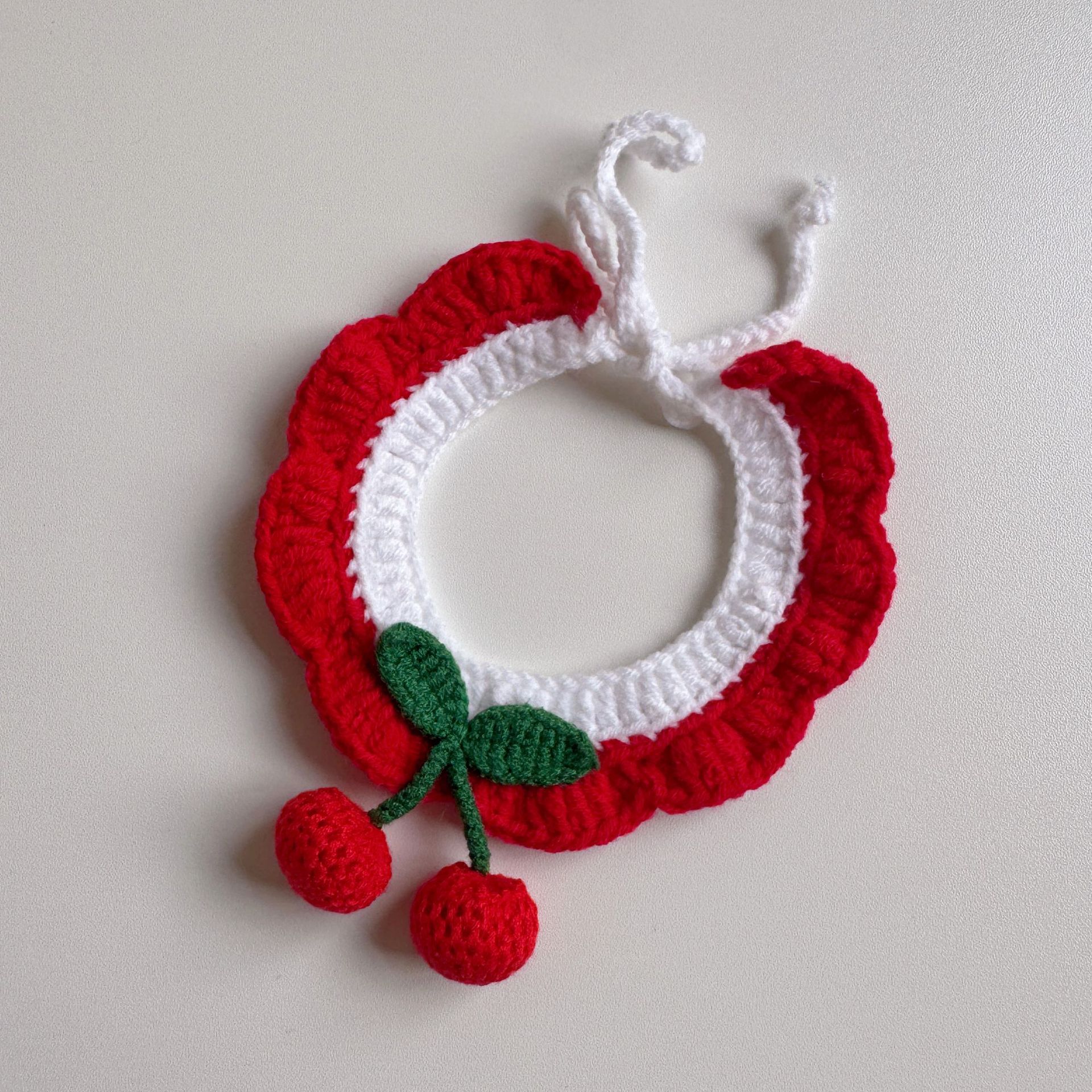 スプリングフィールドフラワーペットウールニット首輪猫唾液タオル蜂よだれかけ犬よだれかけかわいいドレスアップ