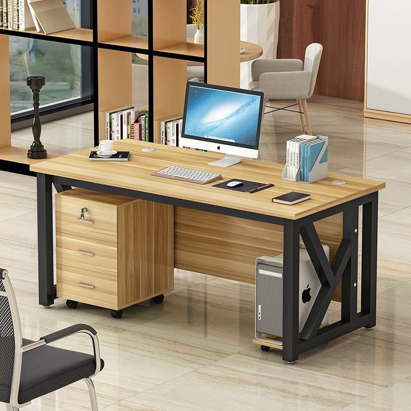 Escritorio de oficina simple y moderno, escritorio de escritorio simple, dormitorio doméstico, escritorio de escritorio simple, escritorio de computadora de oficina de personal corporativo