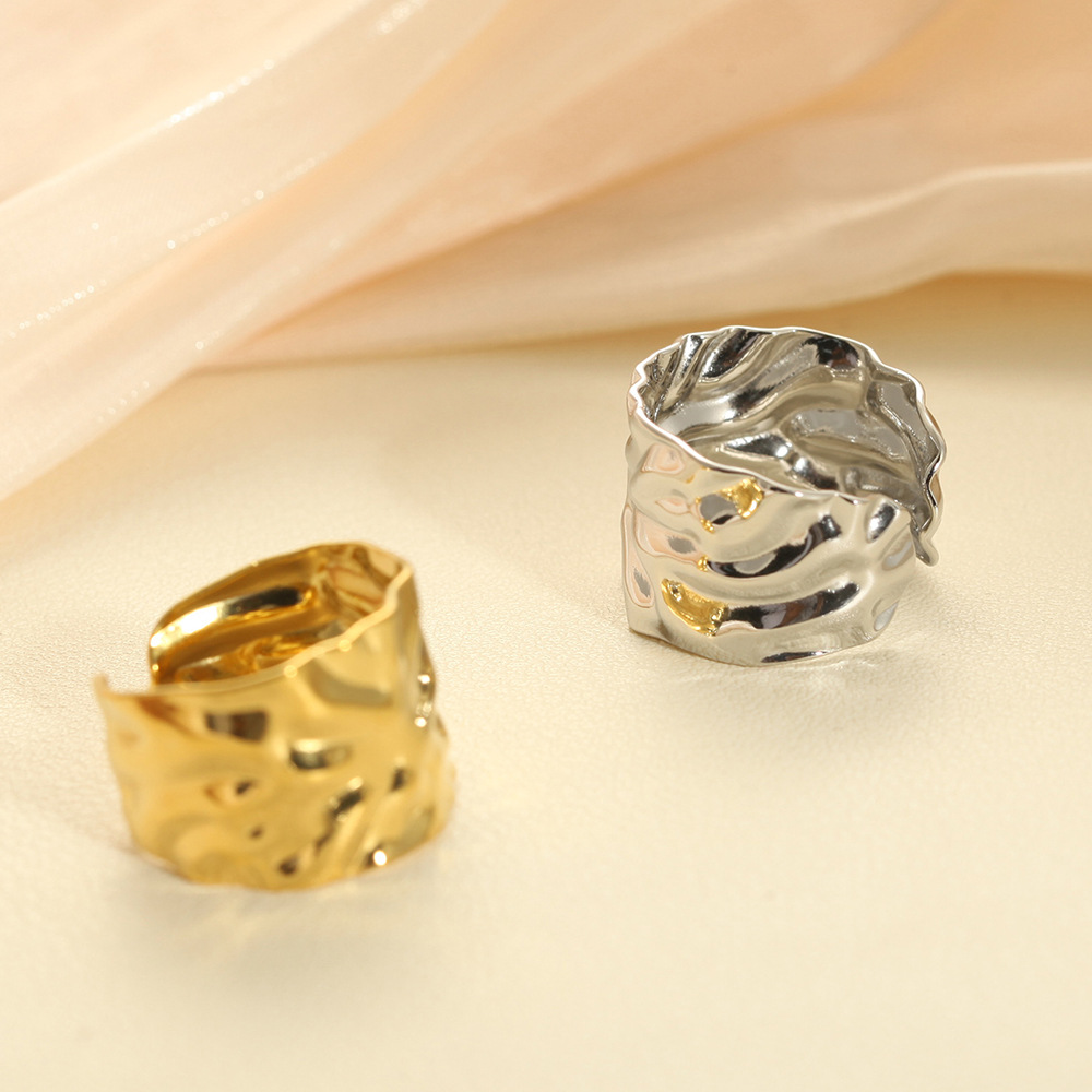 5g Weight PVD Coated Gold Plating Process Real Gold Plated Plating Material Rings Classification One Size Ring Size 1 Piece Quantity Party, Street Occasion 304 Stainless Steel Material Geometric Pattern Women's Gender Exaggerated, Punk Style Waterproof Non Tarnish, Plating Craft PVD Coated Real Gold Plated Geometric 304 Stainless Steel Exaggerated Punk Waterproof Non Tarnish Rings 4