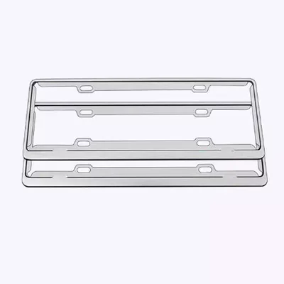 License plate holder/license plate holder – Holder - lightweightblue-labelaluminum-alloy-silver-1-pairno-accessories