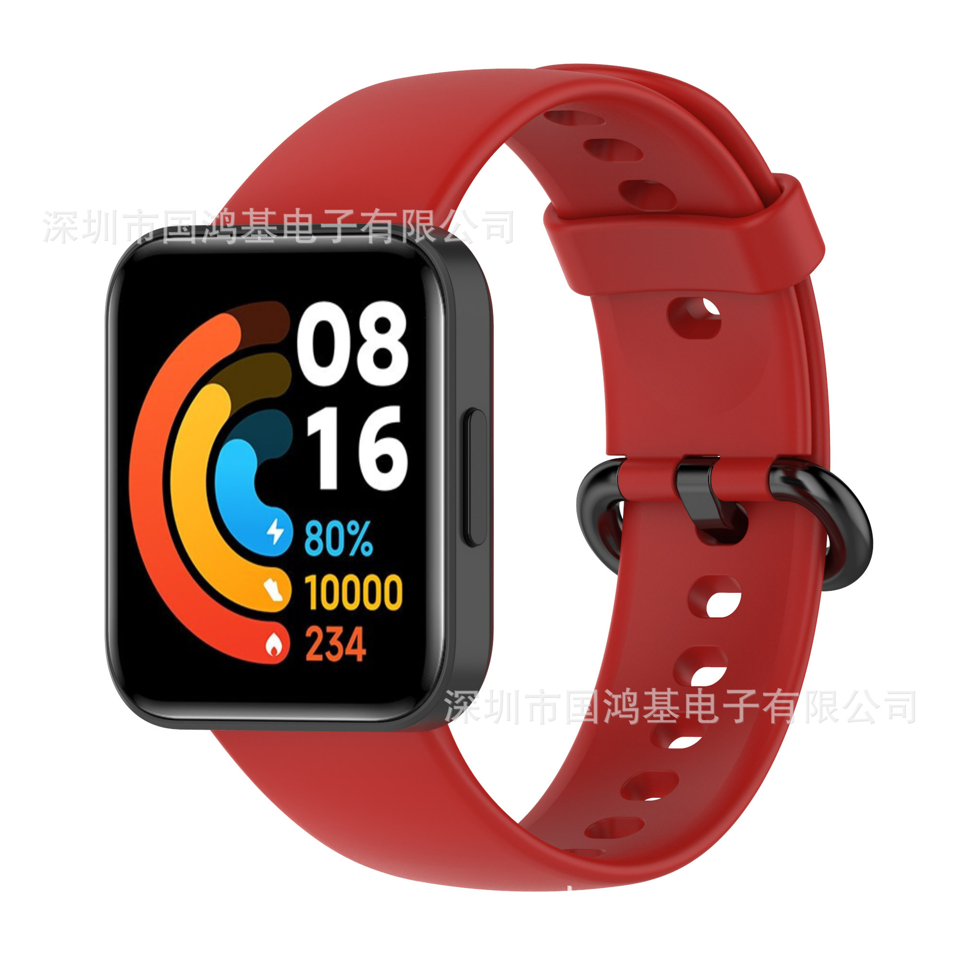 Adecuado para Xiaomi Redmi Reloj 2 rojo mi Watch2 Lite rojo mi 2 Generación pulsera oficial correa de silicona