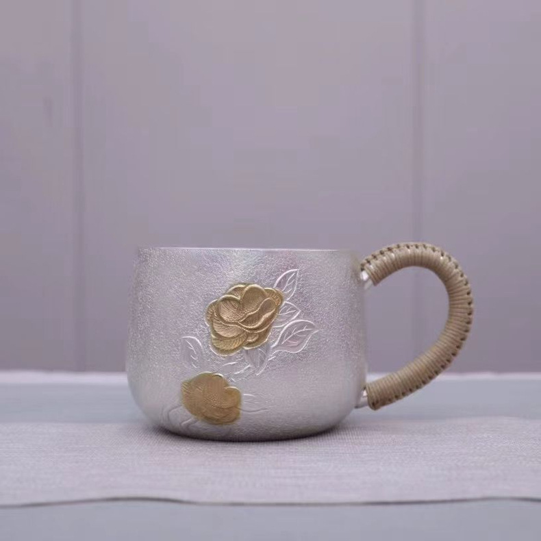 큰 금도금 모란, 약 240g, 400 ml