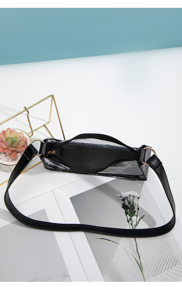 Women's Small PVC Solid Color Basic Classic Style Transparent Pillow Shape Zipper Cosmetic Bag display picture 18