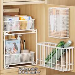 寮の主なキャビネットを改造して神器のキャビネットの中の階層の物置棚の戸棚を収納します。
