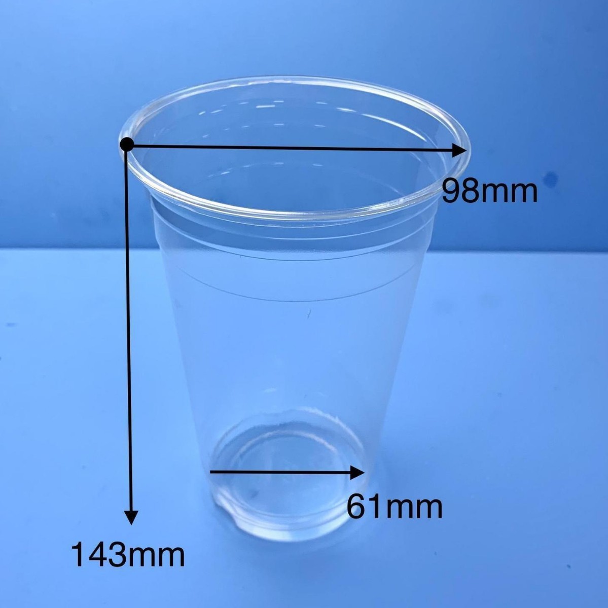 Vaso desechable para té con leche, calibre 98, 300-720 ml, vaso PLA para bebidas frías, vaso de café biodegradable y ecológico