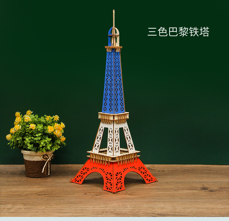 中国世界著名建筑3D立体拼图木制批发成人国潮古风益智玩具摆件详情9