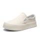 Factory direct supply thick-soled small white shoes men's breathable versatile cloth shoes Japanese simple slip-on casual lazy shoes wholesale