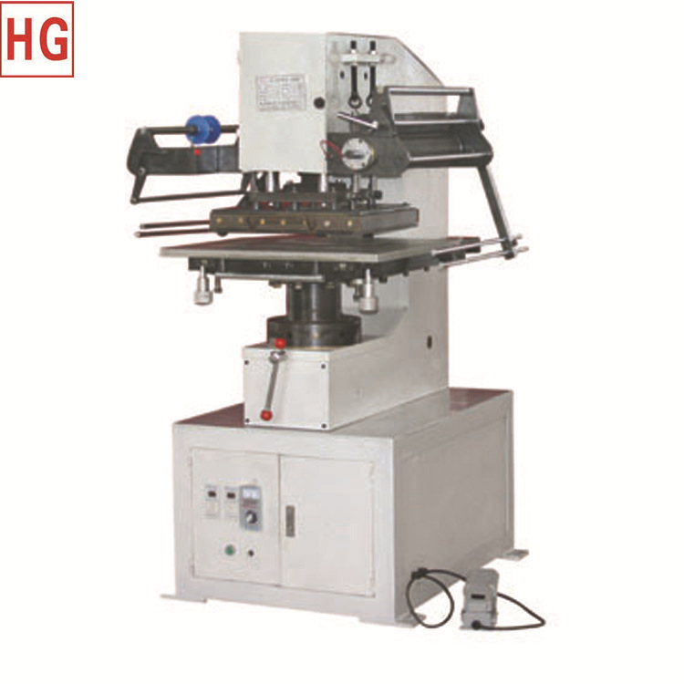 WT-12气动增压平面烫金机  印刷厂皮筋标签烫金机 可带电化铝跳步