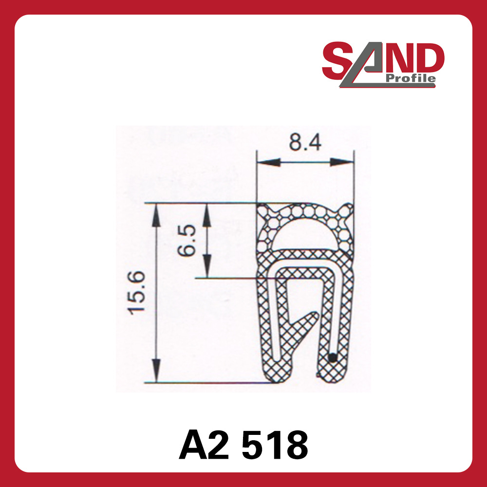 申波菲勒SAND密封条棱边保护条护边条橡胶条A2518