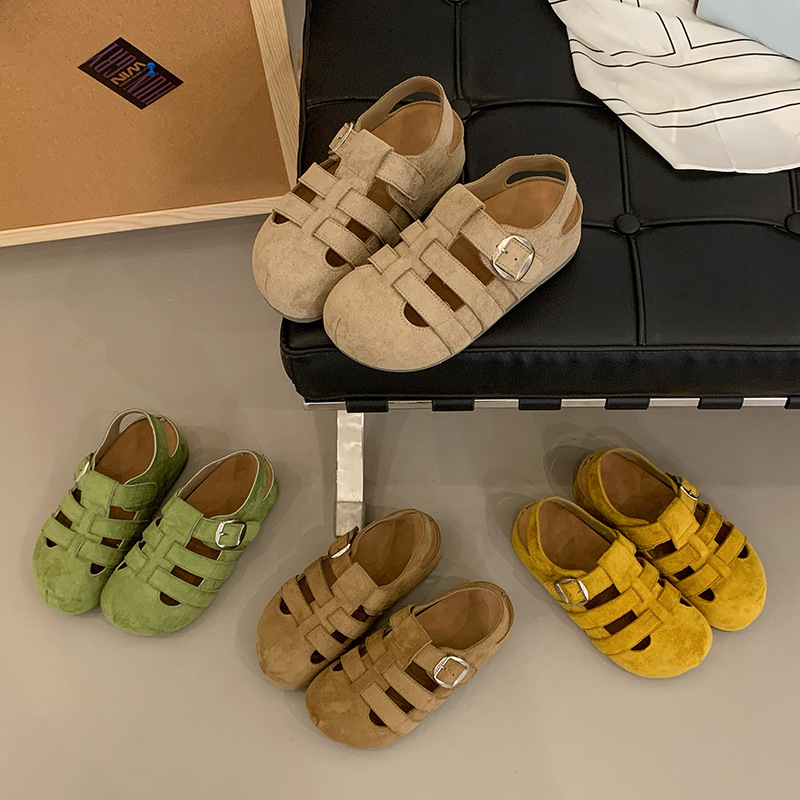 Aumentar la altura interior de la parte inferior de las sandalias de la cabeza trenzada sandalias de la mujer 2026 nuevo primavera y verano hueco ventilado zapatos romanos